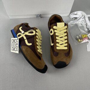 Loewe Fashion Casual Brown Anagram Sneakers